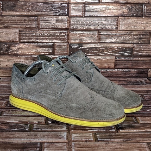 Cole Haan - Nike Lunargrand Wingtip Yellow Grey